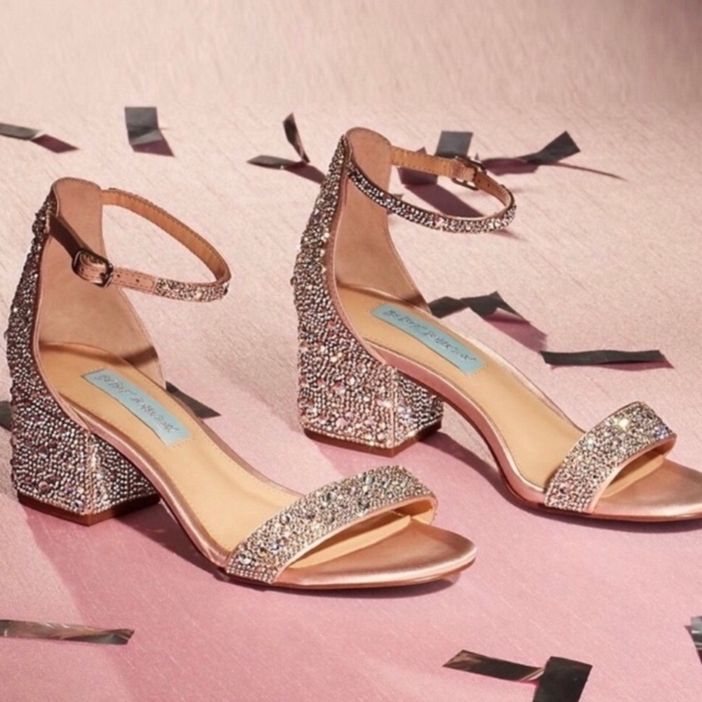 Betsey Johnson Mari wedding dress heels